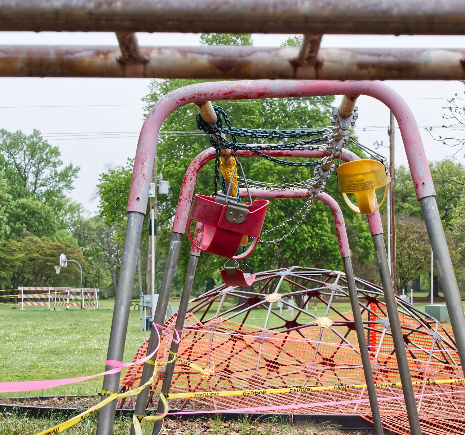 The city of Mineola jumped in late last week to close off all playground equipment in city parks, though the parks remain open for recreation as long as social distancing is followed.